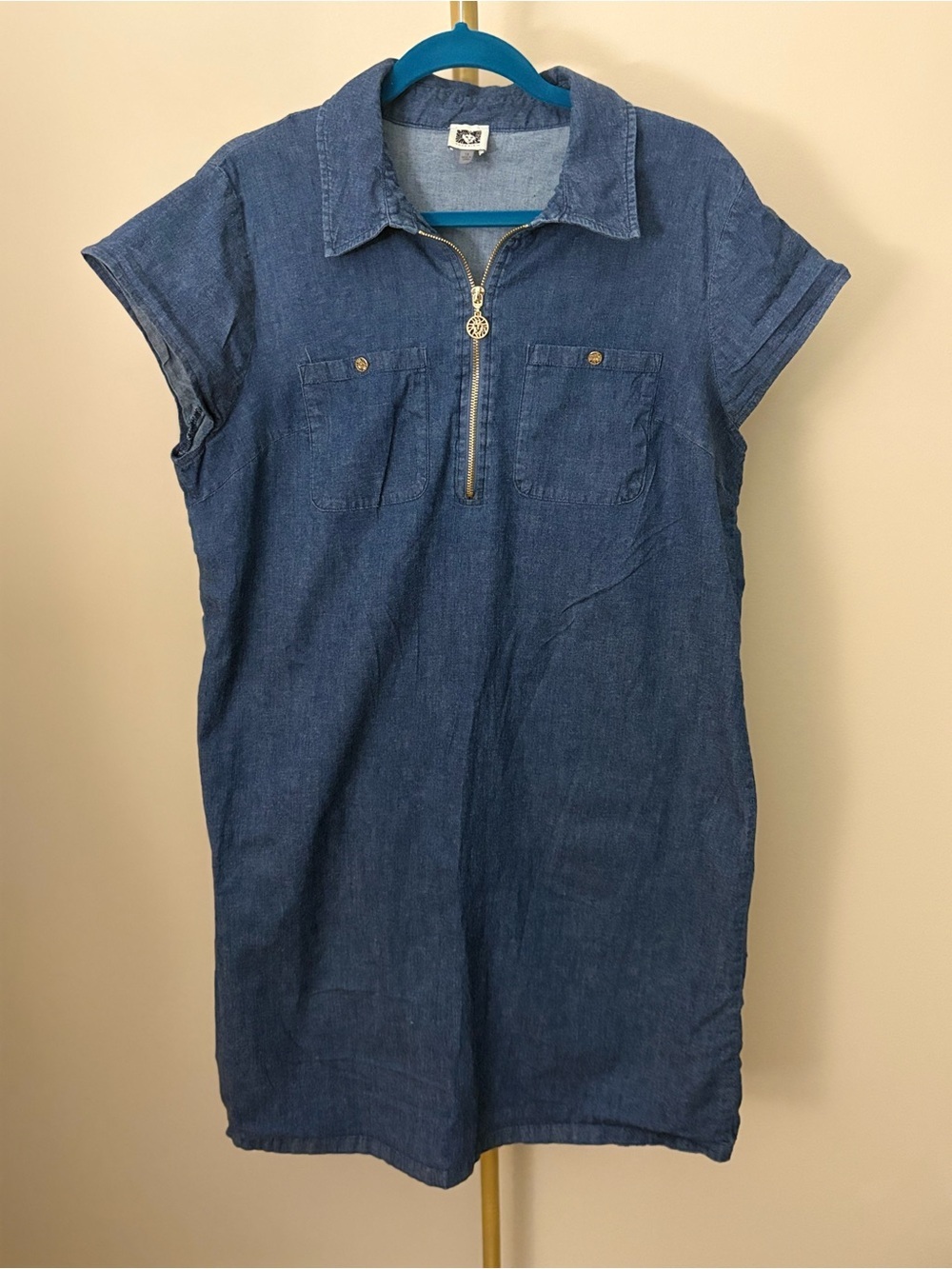 Anne Klein Denim Shift Dress